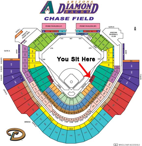Chase Field Baseball Seating Chart