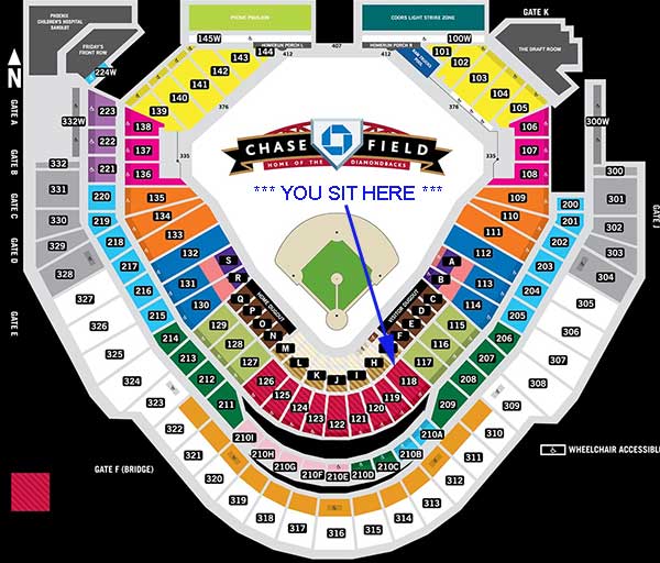 Chase Field Seating Location